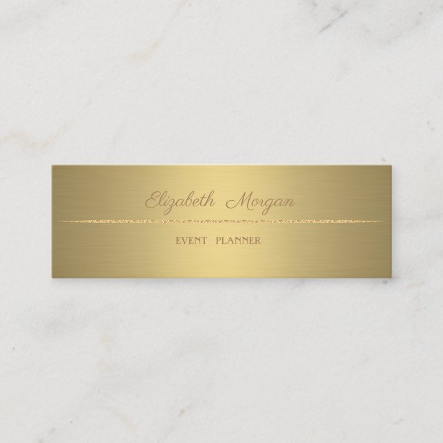 Elegant Professionell  Minimalistisk Enkel, Falskt Mini Visitkort (Framsida)