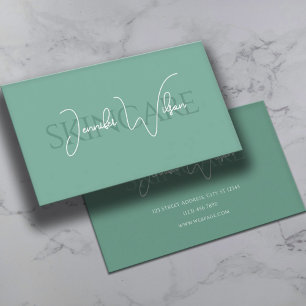 Elegant professionell minimalistisk hudvård visitkort