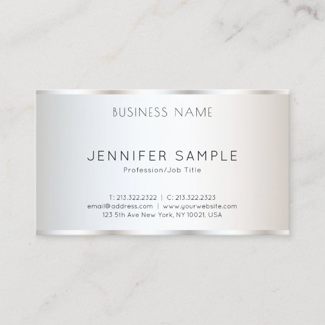 Elegant Professionell - minimalistisk mall modern Visitkort (Framsida)
