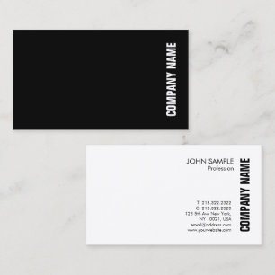 Elegant Professionell Modern Black White-mall Visitkort