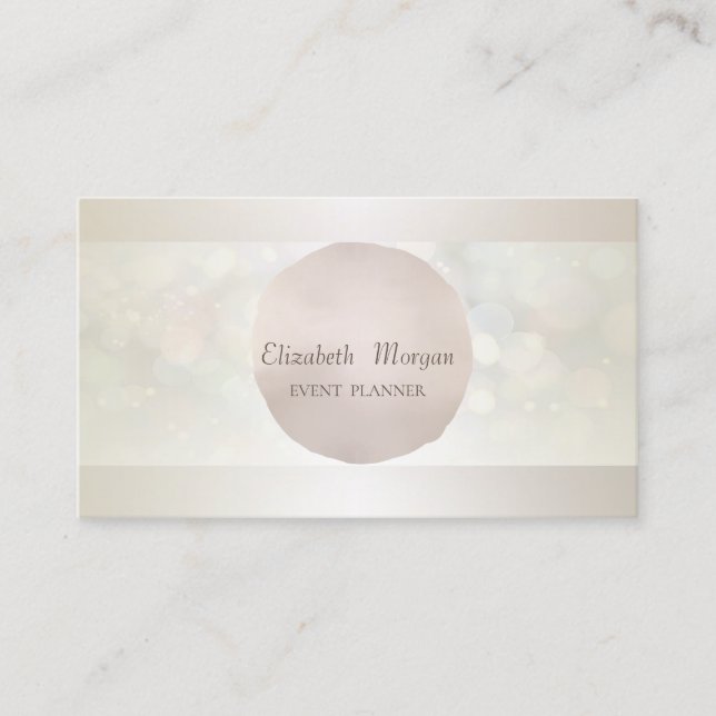 Elegant Professionell Modern Bokeh Cool Visitkort (Framsida)