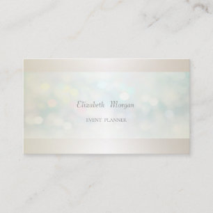 Elegant Professionell Modern Bokeh Enkel Visitkort