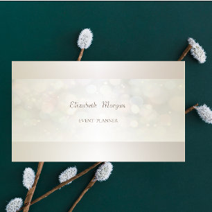 Elegant Professionell Modern Bokeh Enkel Visitkort