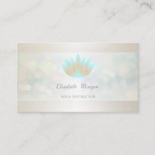 Elegant Professionell Modern Bokeh,Lotus Visitkort