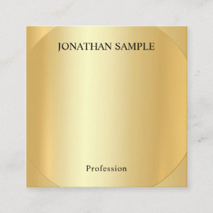 Elegant Professionell Modern Faux Guld-mall Fyrkantigt Visitkort