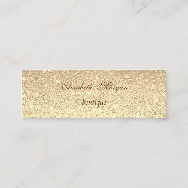 Elegant Professionell Modern Glittrig Mini Visitkort (Framsida)