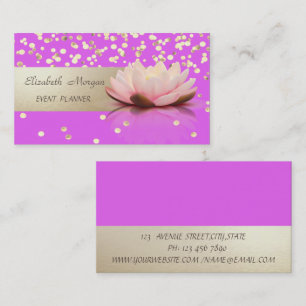 Elegant Professionell, Modern, Konfetti, Lotus Visitkort