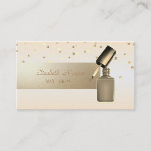 Elegant Professionell, Modern, Konfetti, Nagellack Visitkort