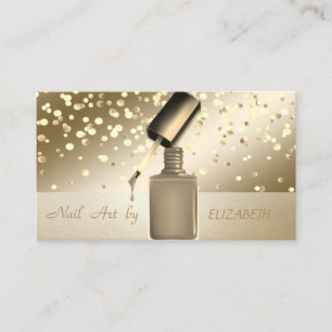 Elegant Professionell, Modern, Konfetti, Nagelsalo Visitkort