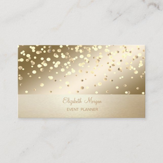 Elegant Professionell, Modern, Konfetti Visitkort (Framsida)