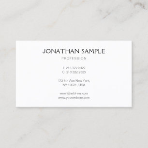 Elegant Professionell Modern Minimalist-mall Visitkort