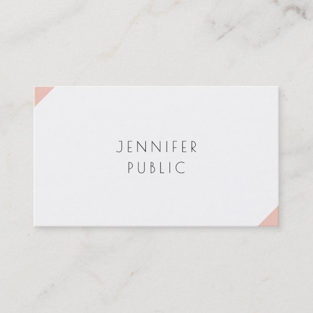 Elegant Professionell Modern Minimalist-mall Visitkort (Framsida)
