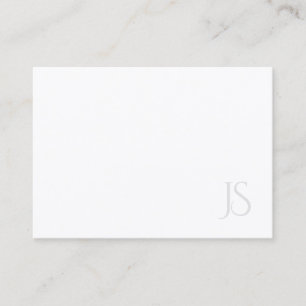Elegant Professionell Modern Monogram - enkel, enk Visitkort