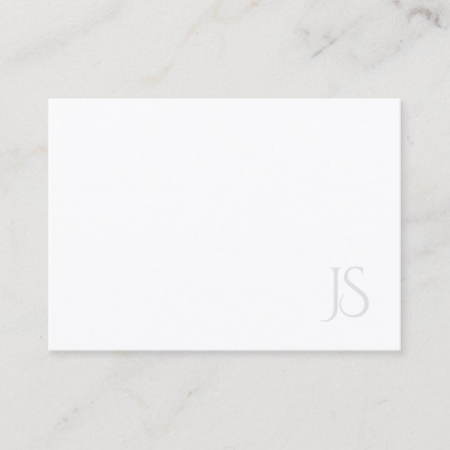 Elegant Professionell Modern Monogram - enkel, enk Visitkort (Framsida)
