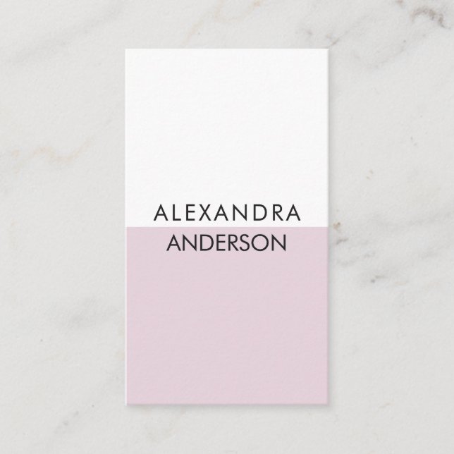 Elegant Professionell Monogram Minimal QR-kod Visitkort (Framsida)