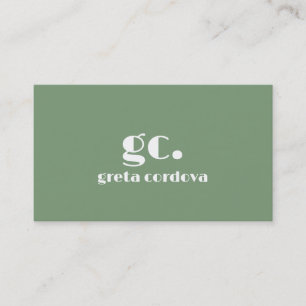 Elegant Professionell Monogram Minimalistic 3 Visitkort