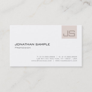 Elegant Professionell Monogram Modern enkel dator Visitkort