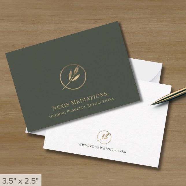 Elegant Professionell Note-kort med Logotyp Anteckningskort (Skapare uppladdad)