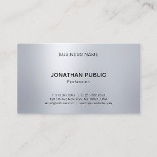 Elegant Professionell Silver Se Ljus Modern Visitkort