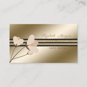 Elegant Professionell Stilren Modern, Blommig Visitkort
