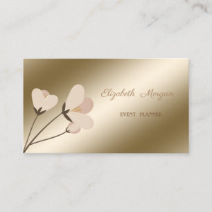 Elegant Professionell Stilren Modern, Blommig Visitkort
