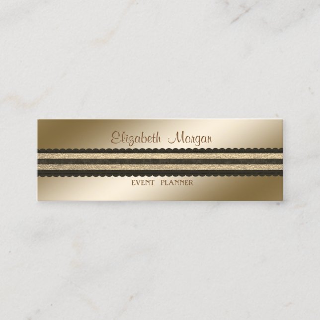 Elegant Professionell Stilren Modern Mini Visitkort (Framsida)