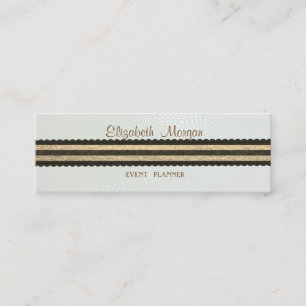 Elegant Professionell Stilren Modern, Randig Mini Visitkort