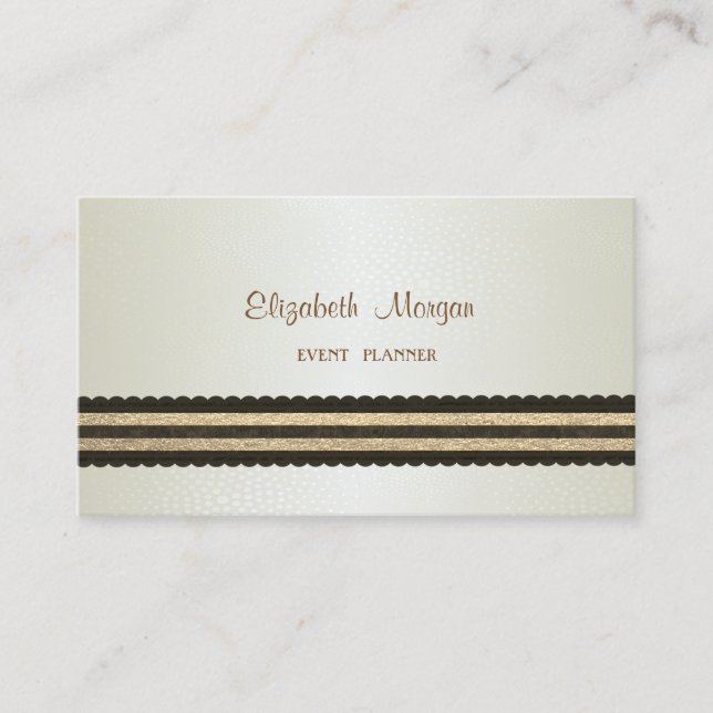 Elegant Professionell Stilren Modern,Randig Visitkort (Framsida)