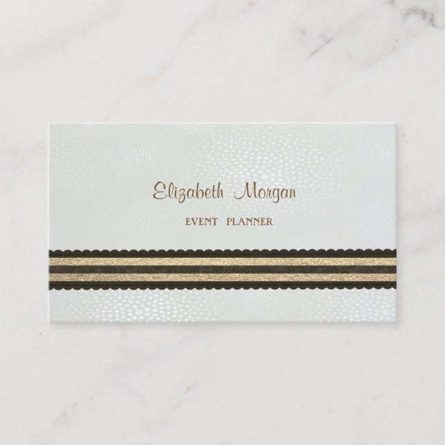Elegant Professionell Stilren Modern, Randig Visitkort (Framsida)