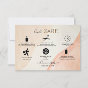 Elegant Professionell Terracotta Candle Care Tack Kort
