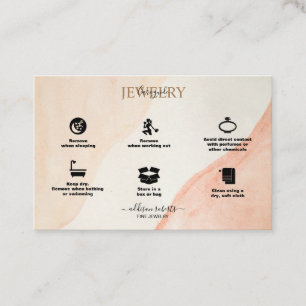 Elegant Professionell Terracotta Jewelry Care Busi Visitkort