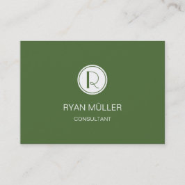 Elegant Professionell Treetop och Monogram Visitkort
