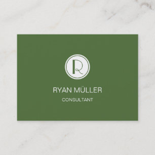 Elegant Professionell Treetop och Monogram Visitkort