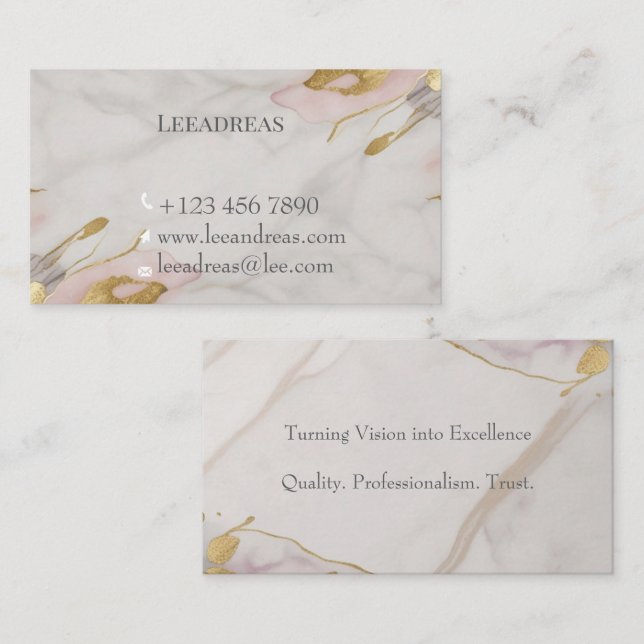 Elegant Professionell Visitkort (Fram/baksida)