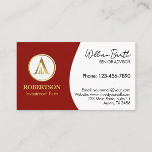Elegant professionell visitkort med logotyp