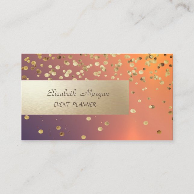 Elegant Proffsionell, Modern, Blank Glitter Visitkort (Framsida)