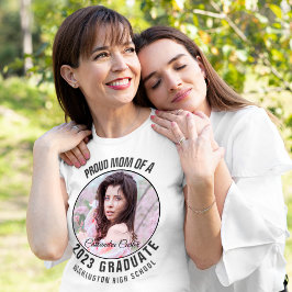 Elegant Proud Student Mamma Anpassningsbar Photo T Shirt