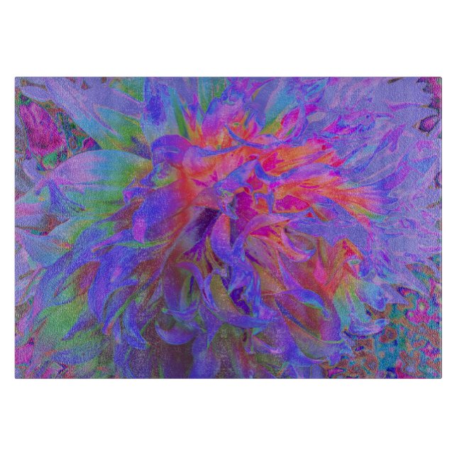 Elegant Psychedelic Decorative Dahlia Flower (Framsidan)