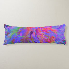 Elegant Psychedelic Decorative Dahlia Flower Kroppskudde