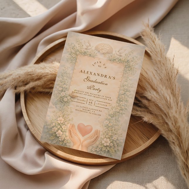 Elegant Psychology Graduate Inbjudningar (Skapare uppladdad)