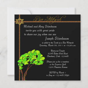 Elegant Pub Mitzvah-inbjudan Inbjudningar