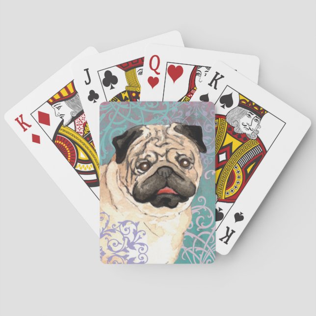 Elegant Pug Casinokort (Baksidan)
