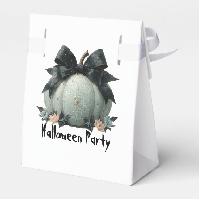 Elegant Pumpkin Halloween fest Design Favoritruta Presentaskar (Baksidan Sidan)
