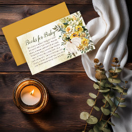 Elegant Pumpkin Harvest Baby Shower Bokar för Baby Tilläggskort