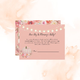Elegant Pumpkin Mamma Belly Storlek Baby Shower Ga Inbjudningar