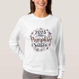 Elegant Pumpkin Season 2025 - Höstfallsdesign T Shirt