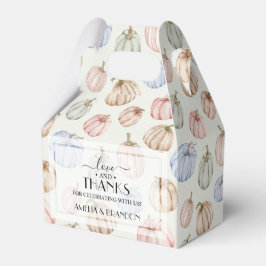 Elegant Pumpkins Neutralt Baby Shower Presentaskar