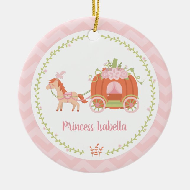 Elegant Pumpvagn Prinsessa Flick Ornament (Framsidan)