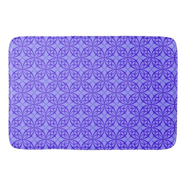 Elegant Purple Filigree Pattern Badrumsmatta (Framsidan)