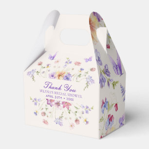 Elegant Purple Fjärilar Bröllopsdusch Presentaskar